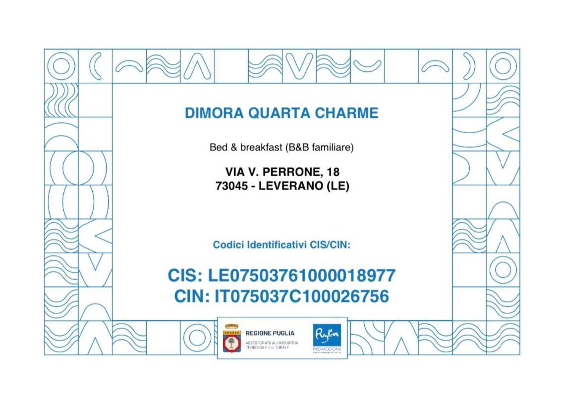 Charme B&B Dimora Quarta Leverano Exterior photo